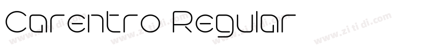 Carentro Regular字体转换 Carentro Regular字体转换
